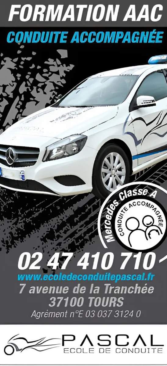 Inscription conduite accompagnée Tours