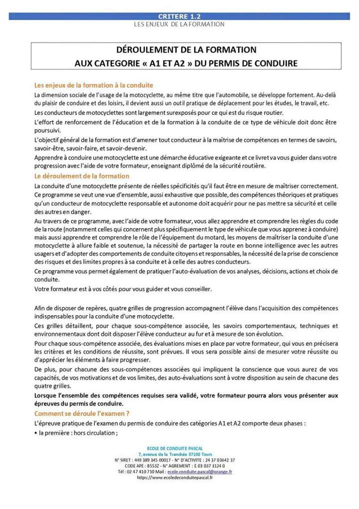 Les enjeux de la formation Tours